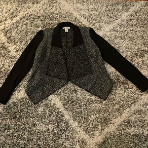 White House Black Market mixed materials jacket